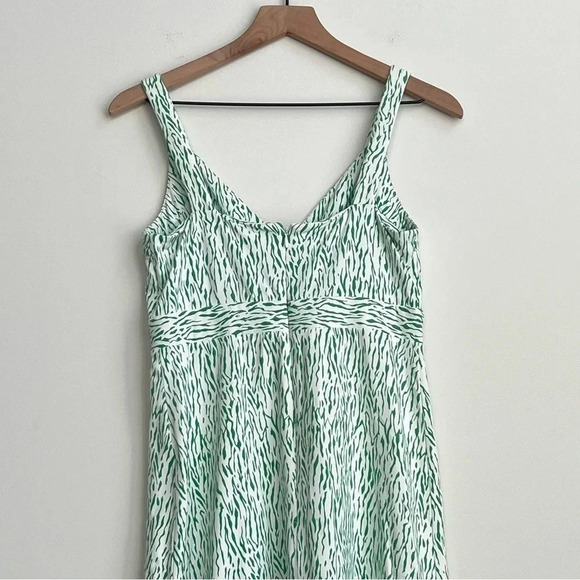 J. McLaughlin Karla  Dress Catalina Cloth Sleeveless Green Geometric Print Small - Picture 13 of 14